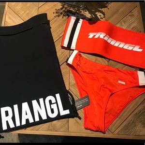 TRIANGL Bikini - New with tags. Top S++, Bottom S